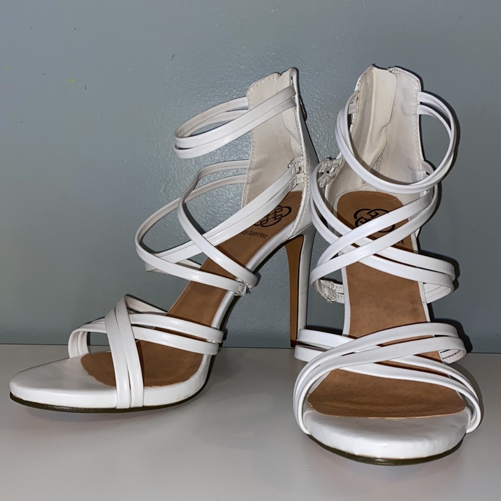 Women’s white heels